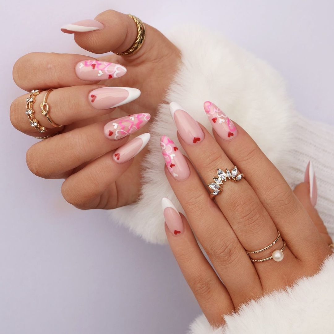 Valentine's Step By Step Nail Design