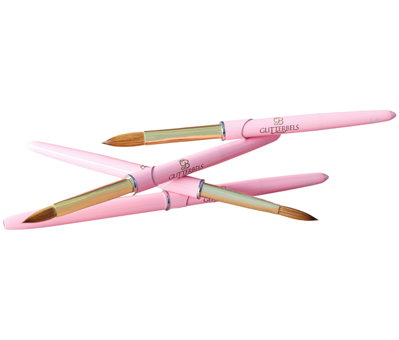 Nail Art Brushes Acrylic & Gel Nail Brushes Glitterbels