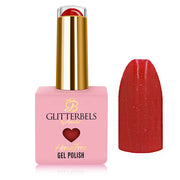 red glitter nail polish